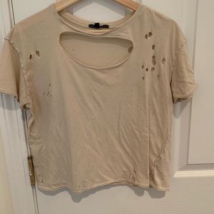 URBAN OUTFITTERS RIPPED T SHIRT